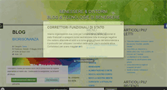 Desktop Screenshot of blogtecnologiedibenessere.com
