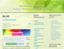 Tablet Screenshot of blogtecnologiedibenessere.com